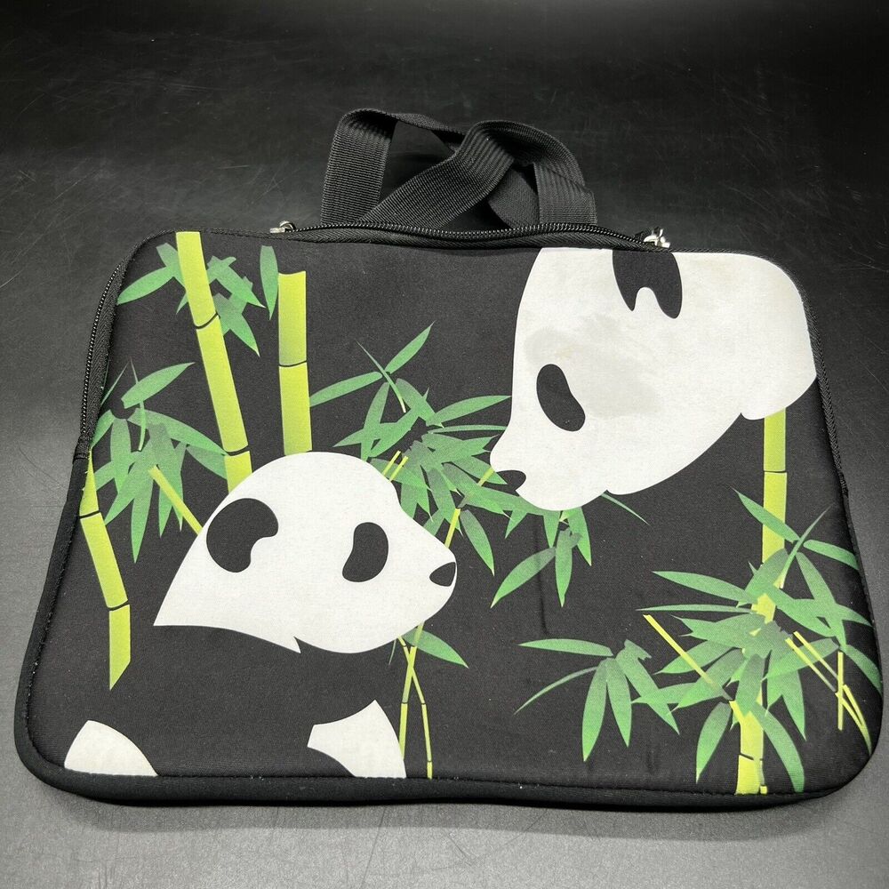 Tablet Neoprene Panda Sleeve Pouch Zip Case Carry Bag For 10" Apple iPad Kindle